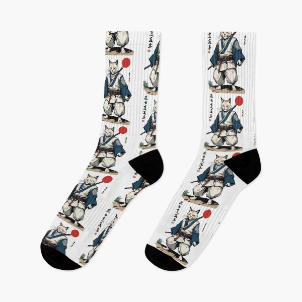 Item preview, Samurai Cat Vintage Ukiyo-E Artwork Design designed and sold by LuminOrb.