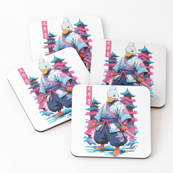 Item preview, Samurai Duck Aesthetic Vaporwave Style Japan designed and sold by LuminOrb.