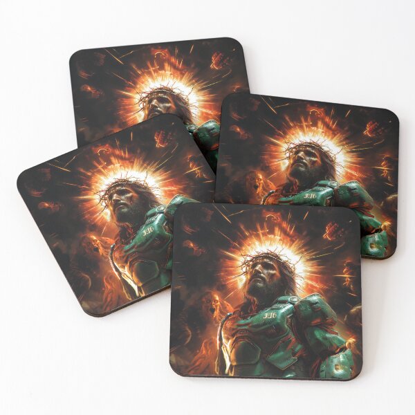 Item preview, Christ the Doom Slayer designed and sold by EnhancedReality.