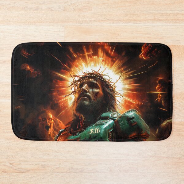 Item preview, Christ the Doom Slayer designed and sold by EnhancedReality.