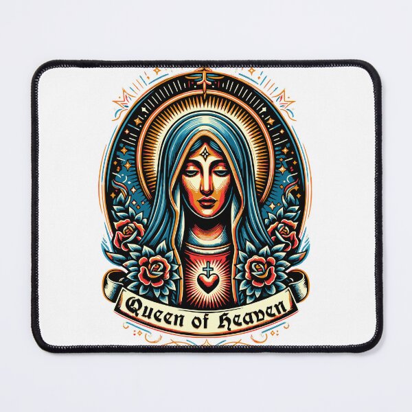 Item preview, Virgin Mary, Queen of Heaven - Catholic Religious Art designed and sold by CyberWindow.