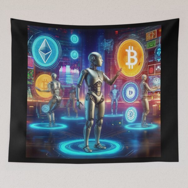 Item preview, Cryptoverse: Androids in a Futuristic Digital Economy designed and sold by Omniweb.app.