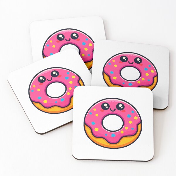 Item preview, Cute Kawaii Donut - Adorable Cartoon Dessert designed and sold by Akioos.