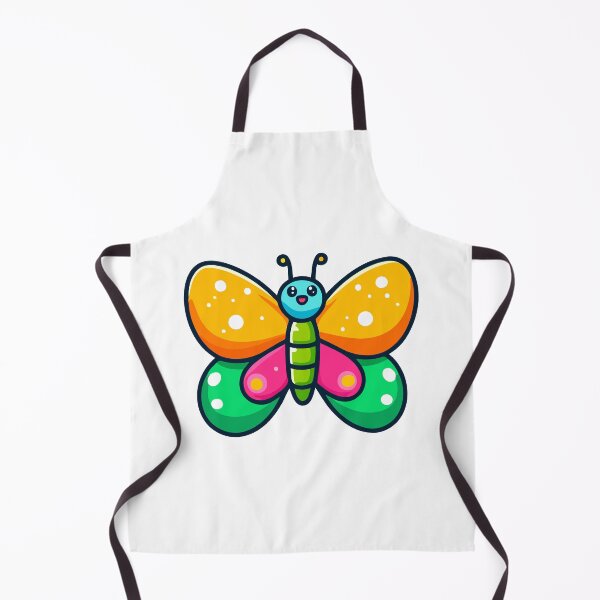 Item preview, Adorable Kawaii Butterfly - Colorful Cartoon Insect designed and sold by Akioos.