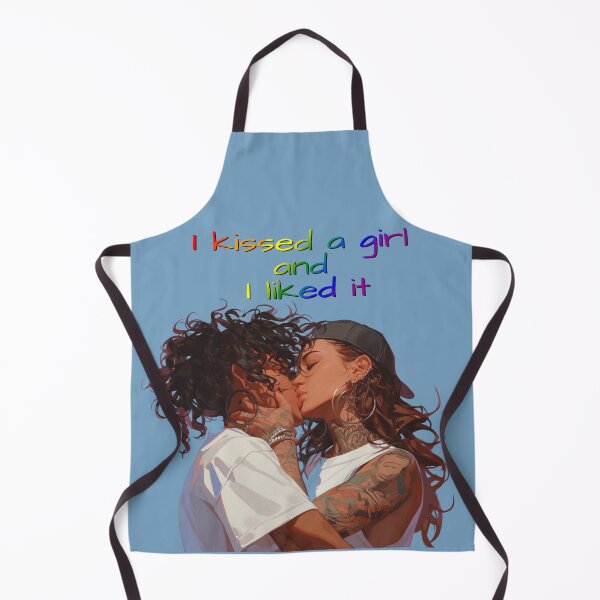 Item preview, I Kissed A Girl and I Liked It Rainbow Pride Flag Colors, Inked Lesbian Pride Design designed and sold by Travelslightly.