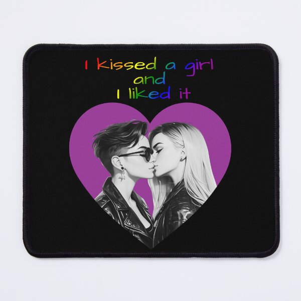 Item preview, Kissed A Girl and I Liked It Rainbow Pride Flag Colors, Lesbian Pride Design designed and sold by Travelslightly.