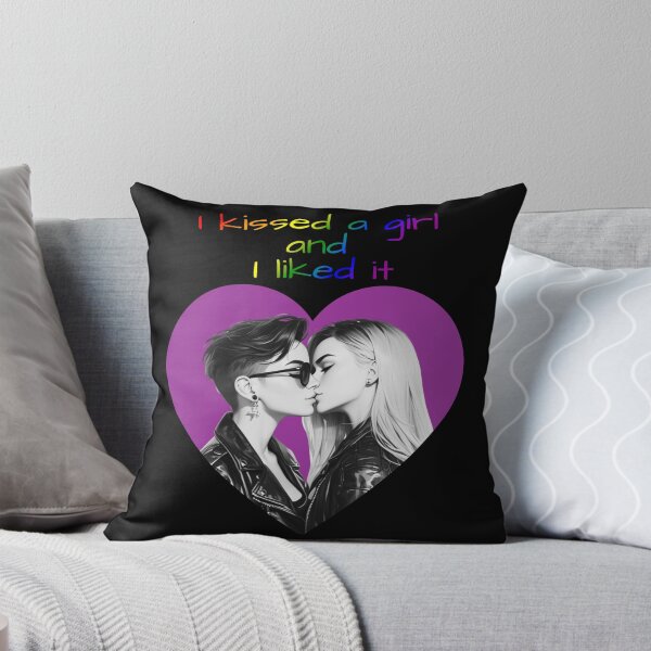 Item preview, Kissed A Girl and I Liked It Rainbow Pride Flag Colors, Lesbian Pride Design  designed and sold by Travelslightly.
