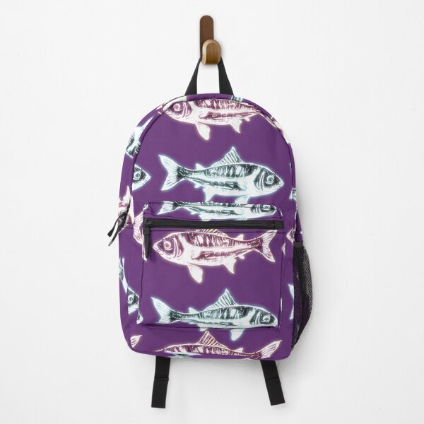Item preview, Glowing Block print fish, hand drawn designed and sold by Artlizzard.