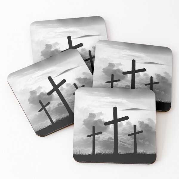 Item preview, Black and White Crucifixion Cross designed and sold by Bunmigraphics .