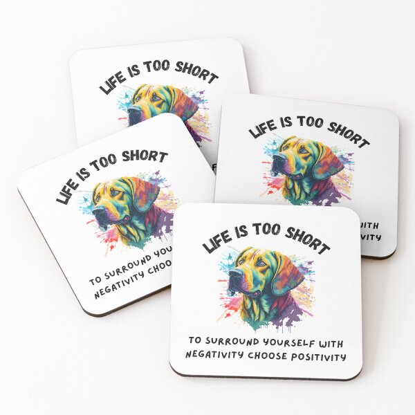 Item preview, colorful Lovely Rainbow Labrador Retriever Life is too short designed and sold by IssaraStudio.