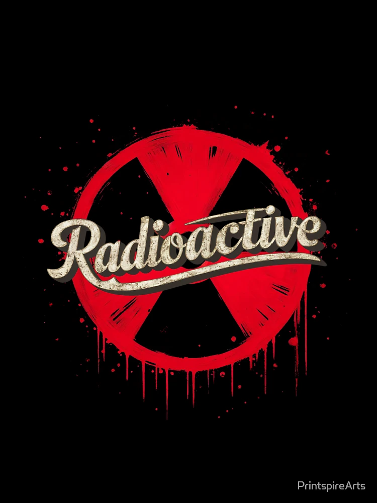 Imagen 7 de 7, Camiseta oversize con la obra Radioactivo, diseñada y vendida por PrintspireArts.