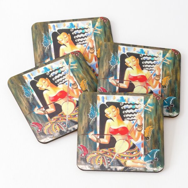 Item preview, Women with Thai musical instruments. designed and sold by Theartlanna.