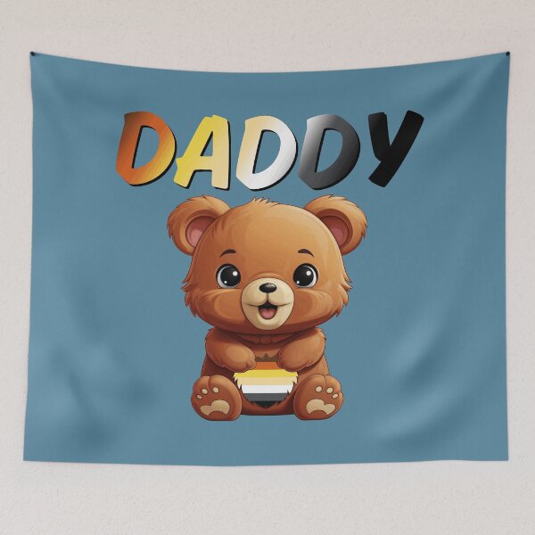 Item preview, Cute Daddy Bear Pride Flag Colors, Gay Bear MLM Pride Design  designed and sold by Travelslightly.