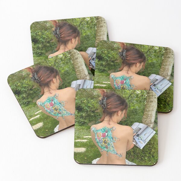 Item preview, painting on back designed and sold by Leaartistic.