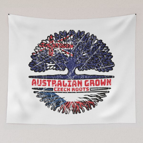 Item preview, Czech Republic Czech Australian Australia Tree Roots Flag designed and sold by FlagX.