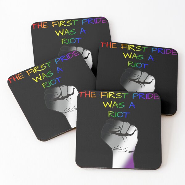 Item preview, The First Pride Was A Riot, Asexual Pride Flag Colors, Ace Pride Design  designed and sold by Travelslightly.