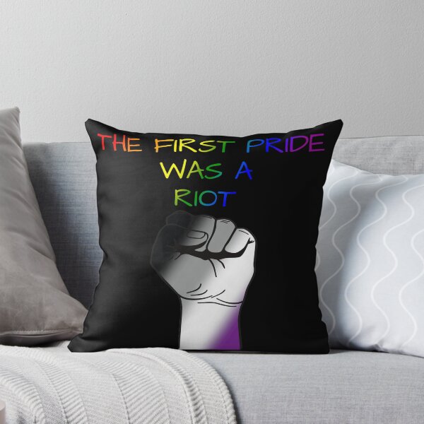 Item preview, The First Pride Was A Riot, Asexual Pride Flag Colors, Ace Pride Design  designed and sold by Travelslightly.
