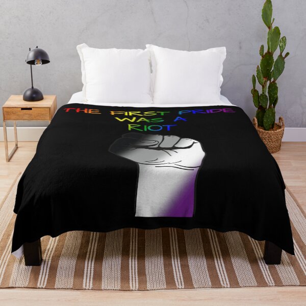 Item preview, The First Pride Was A Riot, Asexual Pride Flag Colors, Ace Pride Design  designed and sold by Travelslightly.