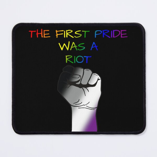 Item preview, The First Pride Was A Riot, Asexual Pride Flag Colors, Ace Pride Design designed and sold by Travelslightly.