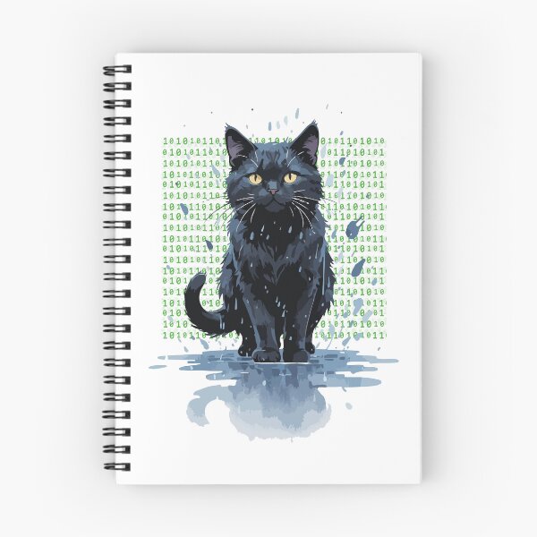 Item preview, Matrix Inspired Cat Showcasing a Black Cat Under Rain designed and sold by shuttermarket.