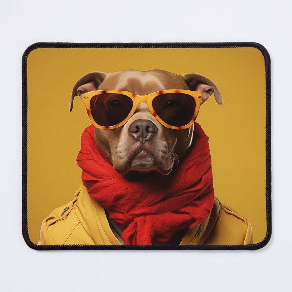 Item preview, Queen of Cool: Pitbull with Style and Sass -Funny animal designed and sold by MonicaGoDesign.