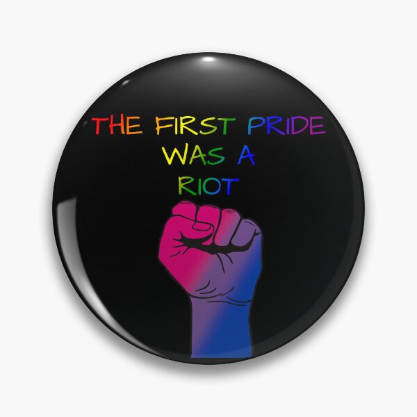 Item preview, The First Pride Was A Riot, Bisexual Pride Flag Colors, Bi Pride Design  designed and sold by Travelslightly.