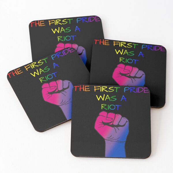 Item preview, The First Pride Was A Riot, Bisexual Pride Flag Colors, Bi Pride Design  designed and sold by Travelslightly.