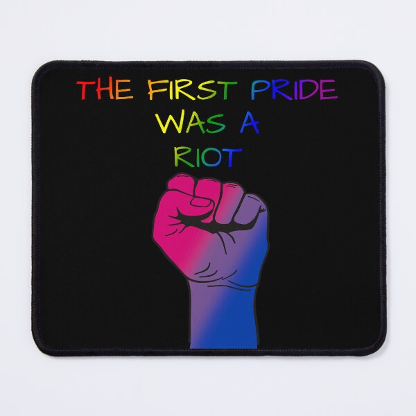 Item preview, The First Pride Was A Riot, Bisexual Pride Flag Colors, Bi Pride Design designed and sold by Travelslightly.
