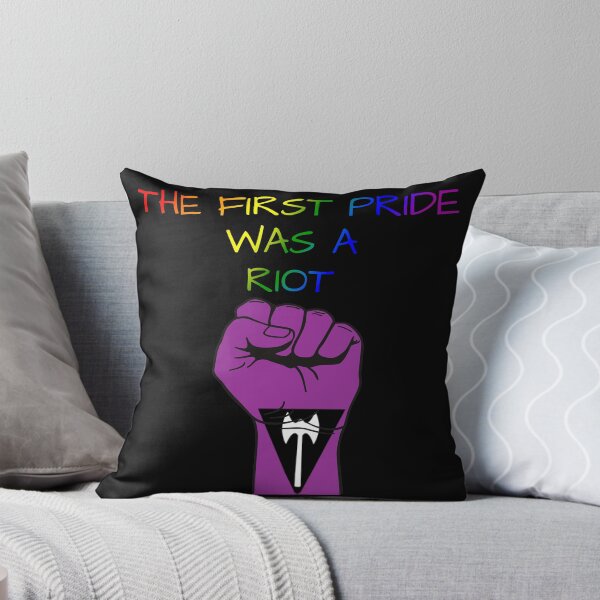 Item preview, The First Pride Was A Riot, Lesbian Labrys Pride Flag Colors, Labrys Pride Design  designed and sold by Travelslightly.