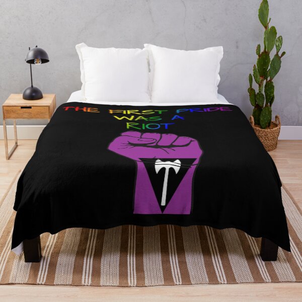 Item preview, The First Pride Was A Riot, Lesbian Labrys Pride Flag Colors, Labrys Pride Design  designed and sold by Travelslightly.