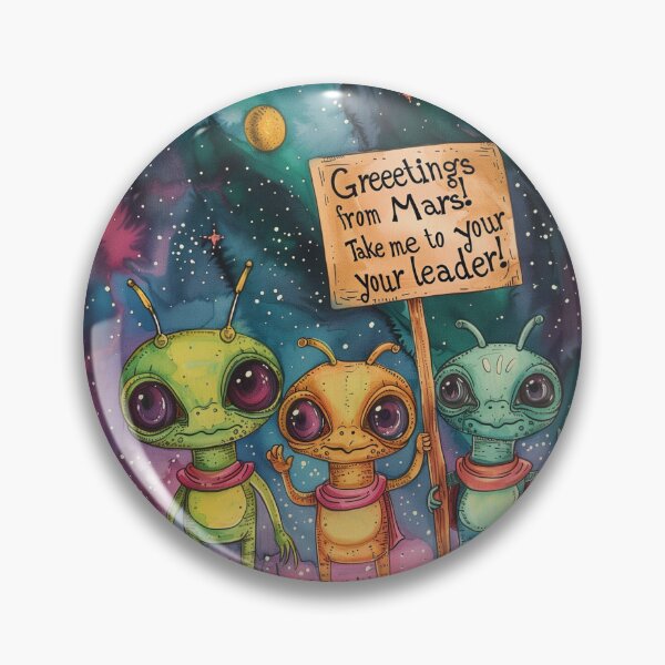 Item preview, Cute Aliens Art  designed and sold by Obsidian Ink by Wilshire.