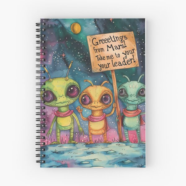 Item preview, Cute Aliens Art  designed and sold by Obsidian Ink by Wilshire.
