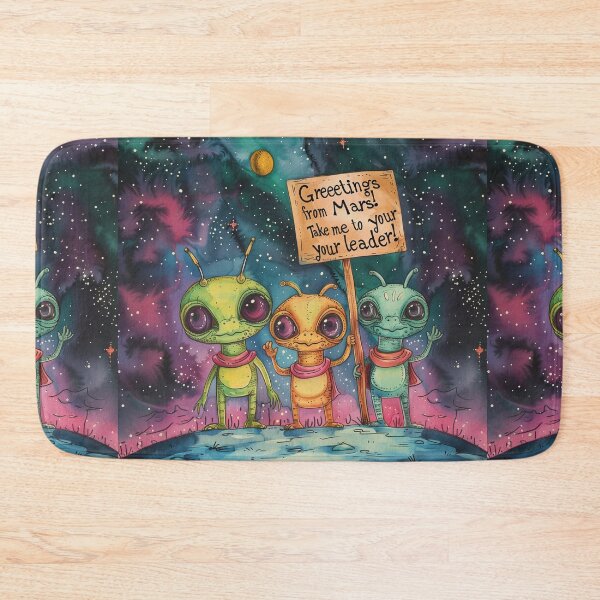 Item preview, Cute Aliens Art  designed and sold by Obsidian Ink by Wilshire.