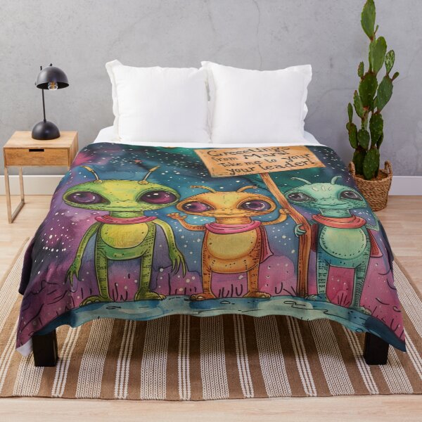 Item preview, Cute Aliens Art  designed and sold by Obsidian Ink by Wilshire.