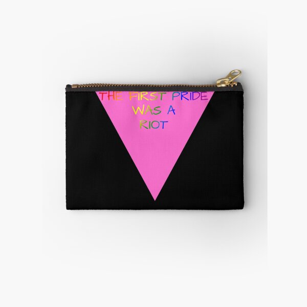 Item preview, The First Pride Was A Riot, LGBTQ Pride Flag Colors, Pink Triangle Pride Design  designed and sold by Travelslightly.