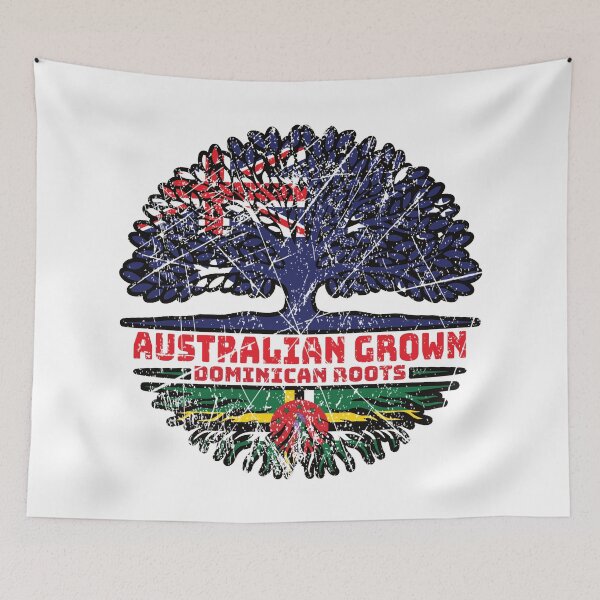 Item preview, Dominica Dominican Australian Australia Tree Roots Flag designed and sold by FlagX.