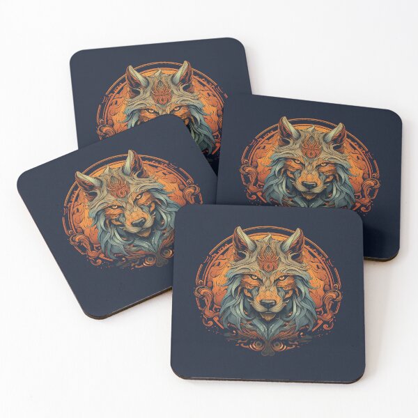 Item preview, Norse Mythology Fenrir the Great Wolf of Valhalla design designed and sold by PixelMajikz.