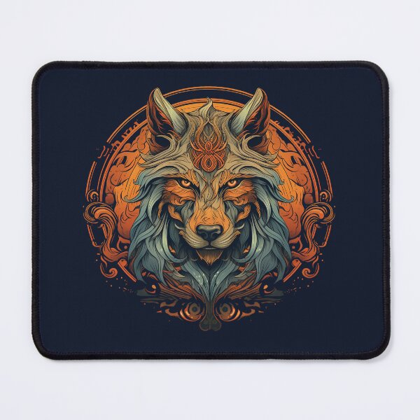 Item preview, Norse Mythology Fenrir the Great Wolf of Valhalla design designed and sold by PixelMajikz.