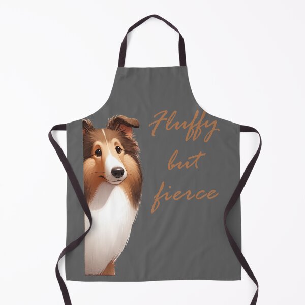 Item preview, Fluffy But Fierce - Collie dog designed and sold by ART-HOME-PAWS.