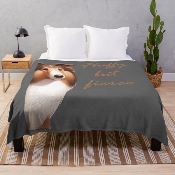Item preview, Fluffy But Fierce - Collie dog designed and sold by ART-HOME-PAWS.