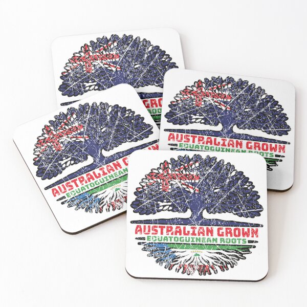 Item preview, Equatorial Guinea Equatoguinean Australian Australia Tree Roots Flag designed and sold by FlagX.