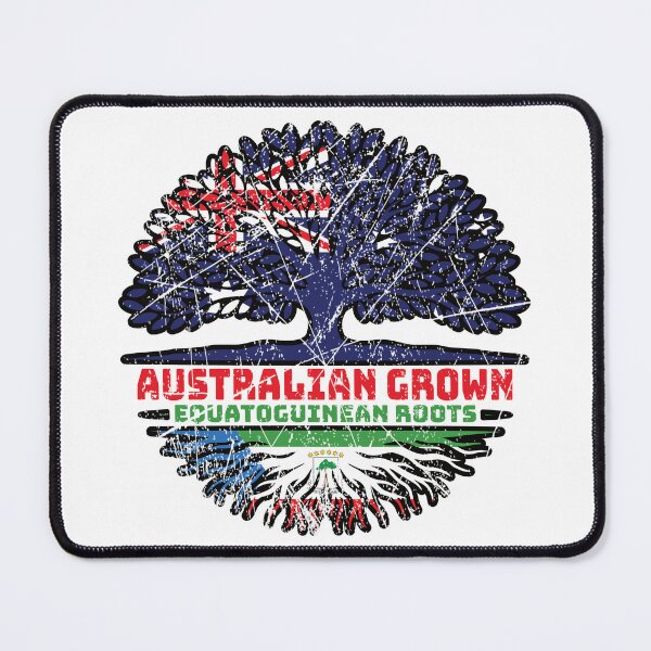 Item preview, Equatorial Guinea Equatoguinean Australian Australia Tree Roots Flag designed and sold by FlagX.