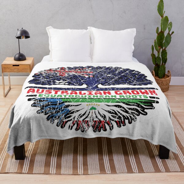 Item preview, Equatorial Guinea Equatoguinean Australian Australia Tree Roots Flag designed and sold by FlagX.