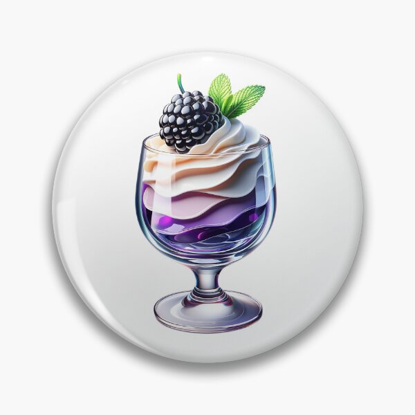 Item preview, Elegant Blackberry Dessert in Glass designed and sold by strbpn.