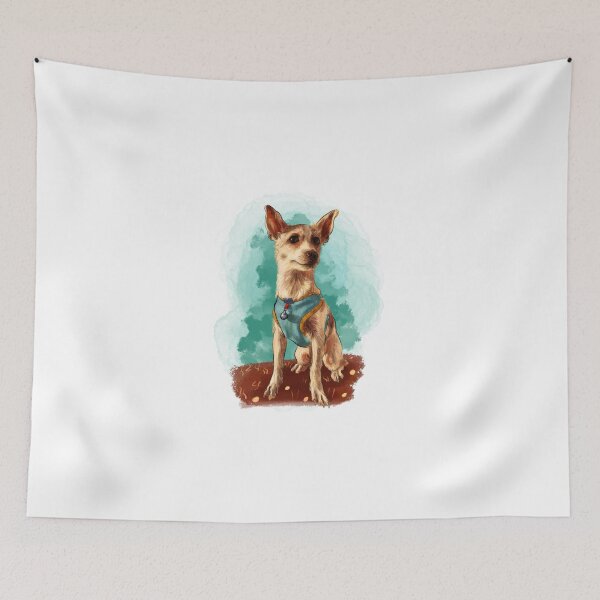 Item preview, cute blue jack russell dog designed and sold by blueart126.