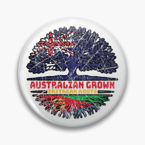 Item preview, Eritrea Eritrean Australian Australia Tree Roots Flag designed and sold by FlagX.
