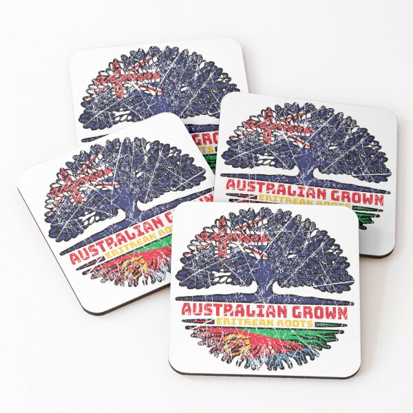 Item preview, Eritrea Eritrean Australian Australia Tree Roots Flag designed and sold by FlagX.