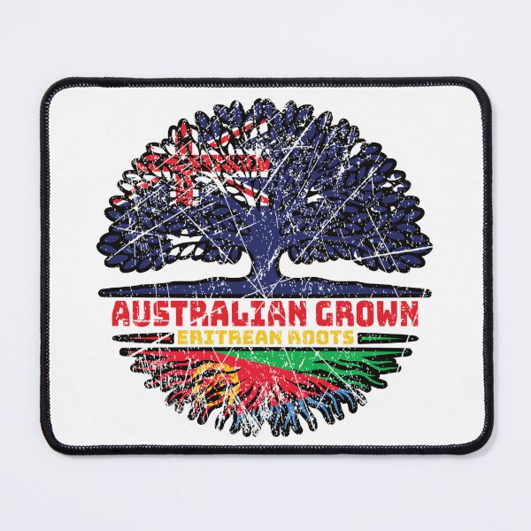 Item preview, Eritrea Eritrean Australian Australia Tree Roots Flag designed and sold by FlagX.