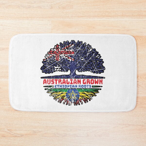 Item preview, Ethiopia Ethiopian Australian Australia Tree Roots Flag designed and sold by FlagX.