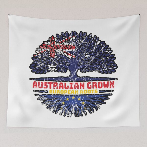 Item preview, European Union EU Europe Australian Australia Tree Roots Flag designed and sold by FlagX.